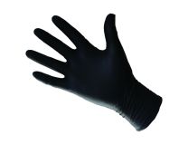 GANTS NITRILE NOIR M POIGNETS LONGS BTE DE 50